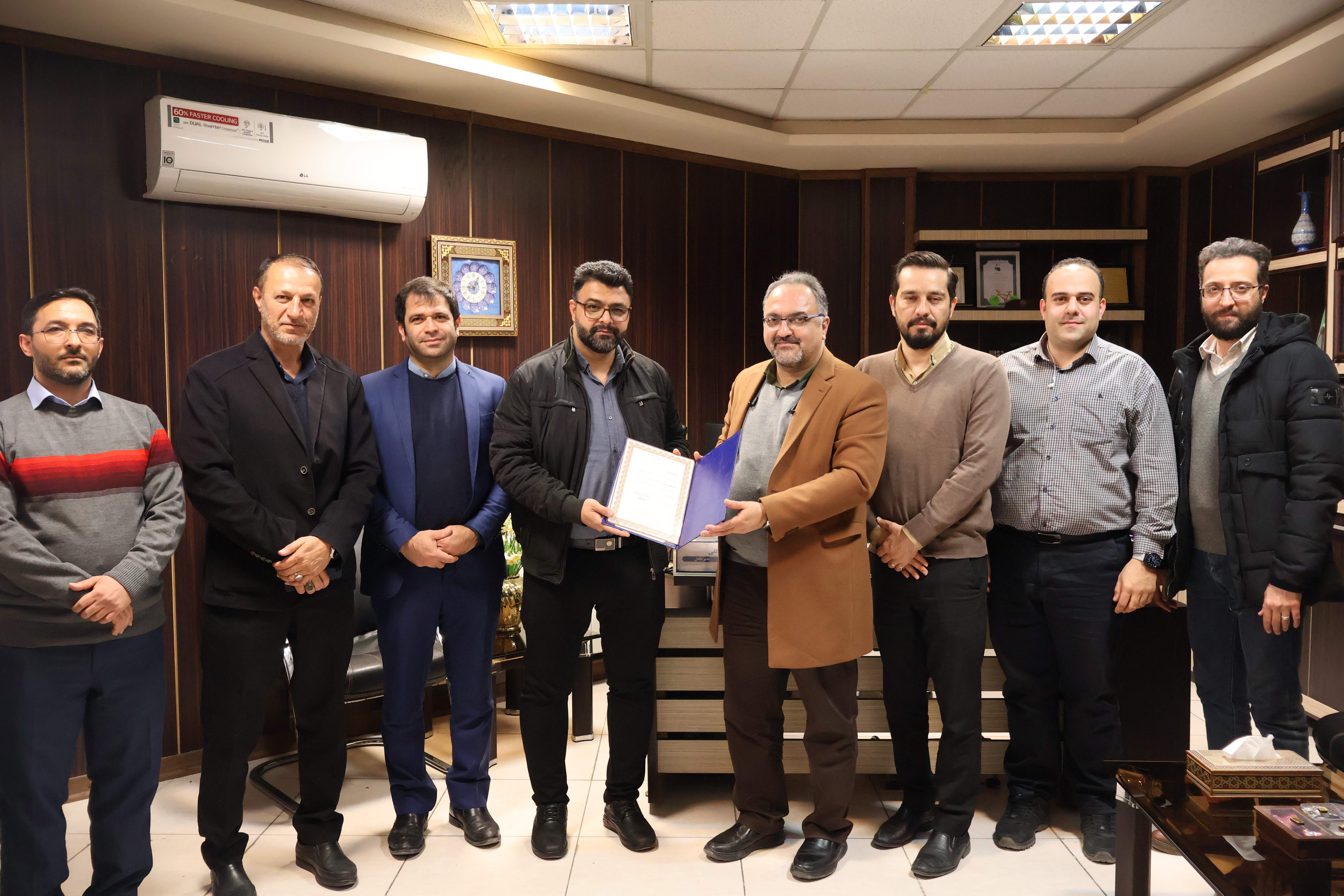 برگزاری مراسم معارفه سرپرست جدید معاونت مالی شرکت مهندسی نیک‌اندیش